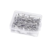 HONITANO Lot de 100 Set de Aiguilles à Tisser T en Acier Inoxydable 53 Mm Polyvalentes pour Perruques et Couture, Épingles à Postiche Professionnelles pour Coiffure et Loisirs Créatifs