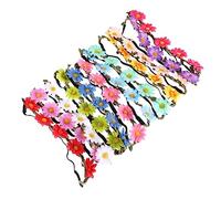 HONITANO Lot De 12 Bandeaux À Cheveux En Forme De Couronne Accessoire Pour Cheveux Motif Marguerite Pour Femmes Et Filles Style Diadème Floral Petite Princesse Nouée Tendance En