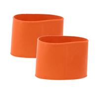 HONITANO Lot de 2 Anneaux de Manchette en Caoutchouc Orange pour Combinaison de Plongée, Boucles de Poignet Élastiques Universelles, Accessoires Étanches pour Snorkeling, Surf et