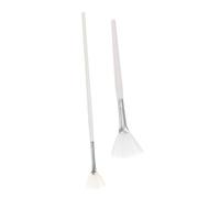 HONITANO Lot De 2 Applicateurs De Masque De Beauté Pour Soins Du Visage En Forme D'Éventail Pour Maquillage Du Visage Moelleux Pour Crème Éventail Brosse Pour Masque Facial Or