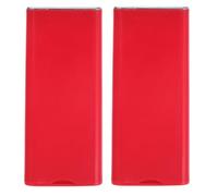 HONITANO Lot de 2 conteneurs pour objets tranchants - Distributeur de lames de rasoir - Petit conteneur portable pour la gestion sécurisée des déchets d'aiguilles et de lames de rasoir (rouge)