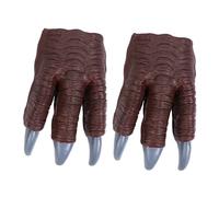 HONITANO Lot De 2 en Forme De Griffes De Dinosaure pour Enfants en Plastique Marron