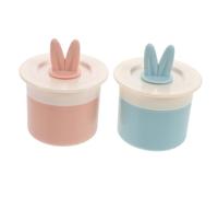 HONITANO Lot De 2 Mousses Nettoyantes Pour Le Visage En Forme d 39 Oreilles De Lapin Pour Le Visage Et Le Corps Contenant Du Shampoing Pour Le Maquillage Pour Lotion Et Shampoing