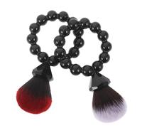 HONITANO Lot de 2 Pinceaux à Poudre : Pinceaux de Maquillage Portables avec Manche en Forme D’anneau - Outils de Finition Qui Ne Perdent Pas Leurs Poils, Idéaux pour Les Voyages, Les Femmes Et Les