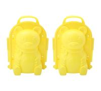 HONITANO Lot de 2 Pinces à Boules de Neige en Plastique Sûr Moule Créatif pour Jouets d'hiver d'Extérieur Outil Pratique pour Fabriquer Bonhommes de Neige et Jouer Couleur Aléatoire