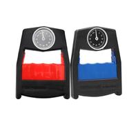 HONITANO Lot de 2 Pinces à Main en Métal Rouge et Bleu, Testeur de Force de Préhension Indicateur Mécanique, Entraîneur de Doigts pour Musculation et Rééducation Manuelle, Accessoires