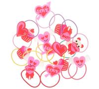 HONITANO Lot de 20 Élastiques à Cheveux Pvc pour Petite Fille, Taille Standard, Extensibles et Doux, Accessoires Cheveux Fille, pour Queue de Cheval et Coiffure Quotidienne, Thème