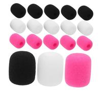 HONITANO Lot De 24 Bonnettes Anti-Vent Pour Micro-Casque Et Micro-Cravate Ces Bonnettes Cylindriques En Mousse Offrent Une Protection Optimale Contre Le Vent