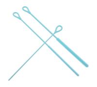 HONITANO Lot de 3 Set de Goupillons en Silicone Souple Bleu pour Biberons et Pailles Brosses de Nettoyage Réutilisables 3/6/9 Mm, pour Biberons Bébé, Tasse, Usage Quotidien et