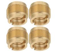 HONITANO Lot De 4 Adaptateurs Filetés Pour Pied De Microphone Écrou Moleté Pour Pied De Microphone Adaptateur Fileté Pour Micro Vis Doré