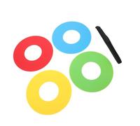 HONITANO Lot de 4 Cibles D'entraînement de Football Suspendues 19,5 Cm avec Sangles Réglables, Disques Colorés Rouge, Jaune, Bleu, Vert pour Précision et Agilité, Équipement