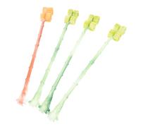 HONITANO Lot de 4 Rouleaux de Massage Gratte-Dos en Plastique Outil de Grattage Portable à 4 Roues Soulagement Rapide des Démangeaisons Usage Personnel et Bien-être Couleur Aléatoire