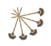 HONITANO Lot De 5 Bâtons à Cheveux Chinois En Alliage Bronzé 158x42 Mm Style Ancien Accessoires Pour Femmes Filles Usage Quotidien Fête