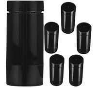 HONITANO Lot de 6 Contenants pour Déodorant Solide 30g Taille Moyenne Effet Mat Noir Flacon Roll-on Anti-fuite Voyage Paquet Trousse de Toilette