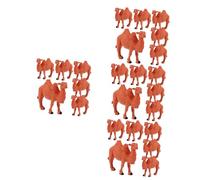 HONITANO Lot de 6 Figurines de Chameaux Miniatures Réalistes Statues D’Animaux du Désert en Plastique Peint Décorations pour Paysage Miniature Jouets Éducatifs pour Garçon et Filles