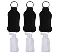 HONITANO Lot de 6 Housses de Protection pour Bouteille 30 Ml, Couvercles Rechargeables Noirs, Étui Portable pour Parfum, Usage Voyage et Quotidien, Léger et Compact