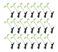 HONITANO Lot de 60 Pinces à Cheveux Mignonnes de Germes de Soja Verts Accessoires pour Cheveux Végétaux Décoratifs Clips pour Plantes pour Fêtes et Anniversaires