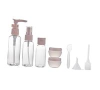 HONITANO Lot de 8 Set de Bouteilles de Maquillage Vides 50Ml Flacons de Voyage Pulvérisateurs Réutilisables Contenants pour Lotion Crème avec Entonnoir pour Voyageurs