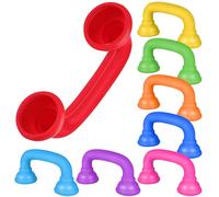 HONITANO Lot de 8 Téléphones Chuchoteurs en Plastique Coloré Téléphonique pour Tout-Petits Écouteurs pour Jouer et Apprendre Accessoires Lisses et Sûrs pour Motricité Fine et Lecture en