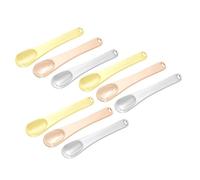 HONITANO Lot de 9 Cuillères Cosmétiques en Métal 3 Couleurs Ustensiles pour Crème Visage Mélange Maquillage Voyage Soin Peau