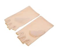 HONITANO Manucure Gel UV sans Doigts Taille Unique Beige Protection UV Respirante pour Femmes Nail Art Sèche-ongles