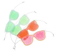 HONITANO Masques Yeux En Gel Et Pvc Rafraîchissants Réutilisables 4 Pièces Taille Unique Garçon Et Filles Détente Fruitée Couleurs Mélangées