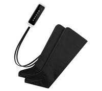 HONITANO Masseur de Jambes Électrique à Compression d'Air Manchons Ajustables Bottes de Massage Noir Multi-Modes Fatigue Musculaire Usage Domestique Alimentation Secteur Ac220