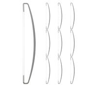 HONITANO Mâts de Drapeau à Poignée Manuelle 24 Cm Gris, Lot de 10 Bâtons de Drapeau Portables pour Mini-drapeaux de Marketing et Bannières Publicitaires, Équipement Sportif