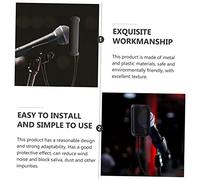 HONITANO Microphone Sound Filter Vent Durable pour Bruit Support Clip Métallique pour Protection Microphones Standards Filtre Isolation Noir