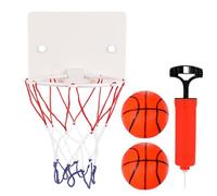 HONITANO Mini Panier de Basket Mural pour Garçon et Filles 1 Panneau sans Motif Aléatoire, 2 Ballons et 1 Gonfleur, de Basket-Ball Intérieur Portable, Ensemble Complet pour Jeu à Domicile