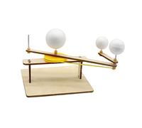 HONITANO Modèle À Trois Sphères Modèle Scientifique Astronomique Projecteur De Système Solaire Planétarium Modèle À Faire Soi-Même Système Solaire Rotatif Jouets De Connaissances