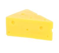 HONITANO Modèle de Fromage Simulé Réaliste Grand Format 8,3 X 5,2 X 3,5 Cm Décoratif pour Photographie et Vitrine, Accessoire Alimentaire Factice Coloré Décoration la Cuisine et Fête