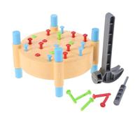 HONITANO Montessori de Martelage Éducatif pour Tout Petits Jeu de Coordination Œil Main avec Marteau et Clous Colorés Développement des Compétences Motrices et Concentration Table de Jeu