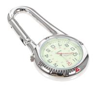 HONITANO Montre à Clipser pour à Dos Unisexe Alliage Fluorescent Blanc Montre à Quartz Analogique pour Médecins Infirmières et Alpinistes