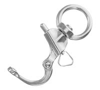 HONITANO Mousqueton à Ressort Pivotant en Acier Inoxydable 316, Manille Ronde 25x76 Mm, Clip de Dégagement Rapide Léger et Solide pour Activités de Plein Air et Randonnée