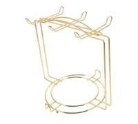 HONITANO Organisateur de Tasse et Assiette Acier Inoxydable Doré Support Vertical pour Tasses et Soucoupes Étagère Multifonction pour Cuisine Bureau et Rangement Comptoir