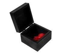 HONITANO Ornement D’Halloween Réaliste Cœur Faux en Boîte Noire Décoration Effrayante pour Maison Hantée Fournitures Décoratives Halloween Accessoire de Farce Sanglant pour Fête