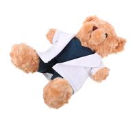 HONITANO Ours en Peluche Docteur 30 Cm, Peluche Douce à Gilet, Décoration Chambre Garçon et Filles, Poupée Ours Décorative, Présent Créatif pour Étudiants en Médecine, Doudou Confortable