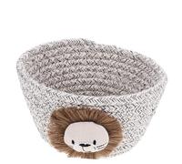 HONITANO Panier de Rangement Tressé Corde Petit Modèle Corbeille Décorative et Multifonction pour Jouets Cosmétiques et Accessoires pour Chambre Bureau et Salon
