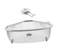 HONITANO Panier Passoire Évier Cuisine Triangle Acier Inoxydable avec Crochet Suspendu Filtre Résidus Alimentaires Égouttoir Polyvalent pour Coin Évier et Facile à Couleur Aléatoire