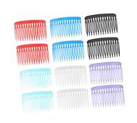 HONITANO Peigne à Cheveux Classique Et Peigne à Cheveux Latéral Plastique, Lot De 12, Petit Format, Pour Femmes Et Filles, Usage Quotidien Et Coiffure, Couleur Aléatoire