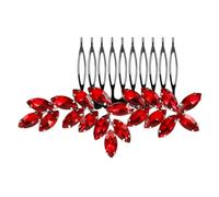 HONITANO Peigne à Cheveux de Mariée Latéral en Alliage de Zinc Strass Colorés Accessoire de Coiffure Mariage Élégant Fixation Sûre pour Coiffure Simple Accessoire Cheveux Mariage Femme