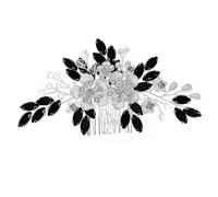 HONITANO Peigne à Cheveux Décoratif Fleur Perles avec pour Mariage Accessoire Élégant pour Mariée et Demoiselles Honneur Convient à Tous Types de