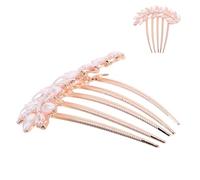 HONITANO Peigne à Cheveux en Alliage Perles Décoratives Accessoire Coiffure Mariage pour Femmes Ornement Élégant pour Mariée et Demoiselles d'Honneur Décoration Cheveux Fins Bijou de