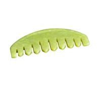 HONITANO Peigne de Massage Jade Vert pour Outil Corps Relaxant Soin Peau et Détente Énergétique
