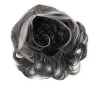 HONITANO Perruque Femme Vieille Dame Costume Gris Argenté Coiffure Curly Pour Halloween Et Cosplay Accessoire Pour Fête Et Déguisement