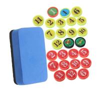 HONITANO Pièces Magnétiques pour Tableau de Football Aimants Multicolores pour Joueurs avec Éponge Effaceur Accessoires Stables pour Entraînement et Planification Stratégique