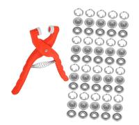 HONITANO Pince à Boutons Pression Griffes avec Boutons Métalliques Outil de Pose pour Couture et Bricolage Poignée Antidérapante Kit Complet avec Boîte de Rangement pour Vêtements Sacs et