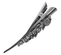 HONITANO Pince à Cheveux Alligator avec Éclatants Barrette Bec de Canard Élégante pour Femmes Accessoire Vintage pour Fixer et Décorer Types de Cheveux