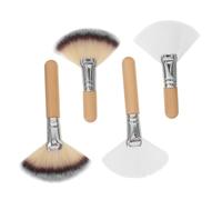 HONITANO Pinceau Éventail Maquillage Visage Lot de 4 Pinceaux à Doux Outils de Maquillage pour Blush et Contouring et Filles ou Événements Spéciaux